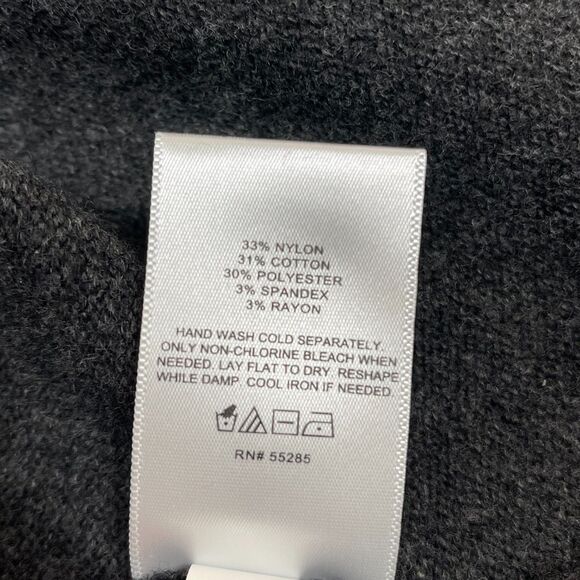 Express Women’s Strappy Ribbed Knit Midi Dress Medium Charcoal Gray Bodycon NWT - Picture 10 of 10